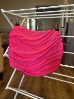 Women’s Pink Ruched Corset Top